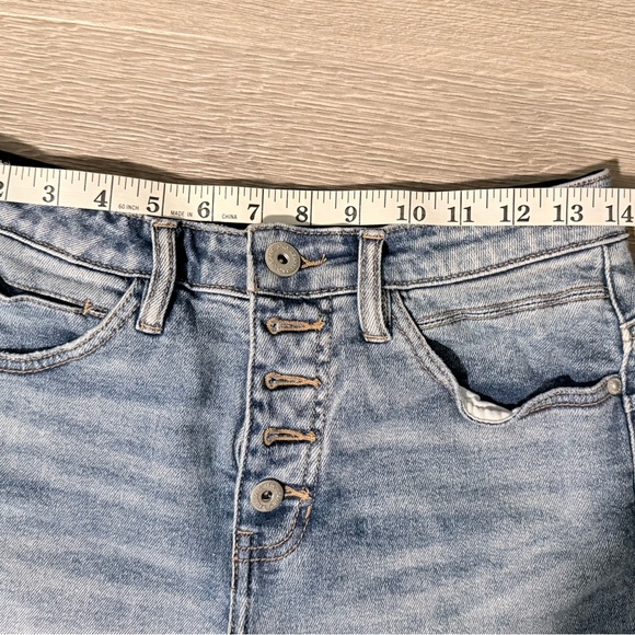 Jag Jeans Medium Blue Button-Fly Denim Shorts size 8 - Picture 6 of 9